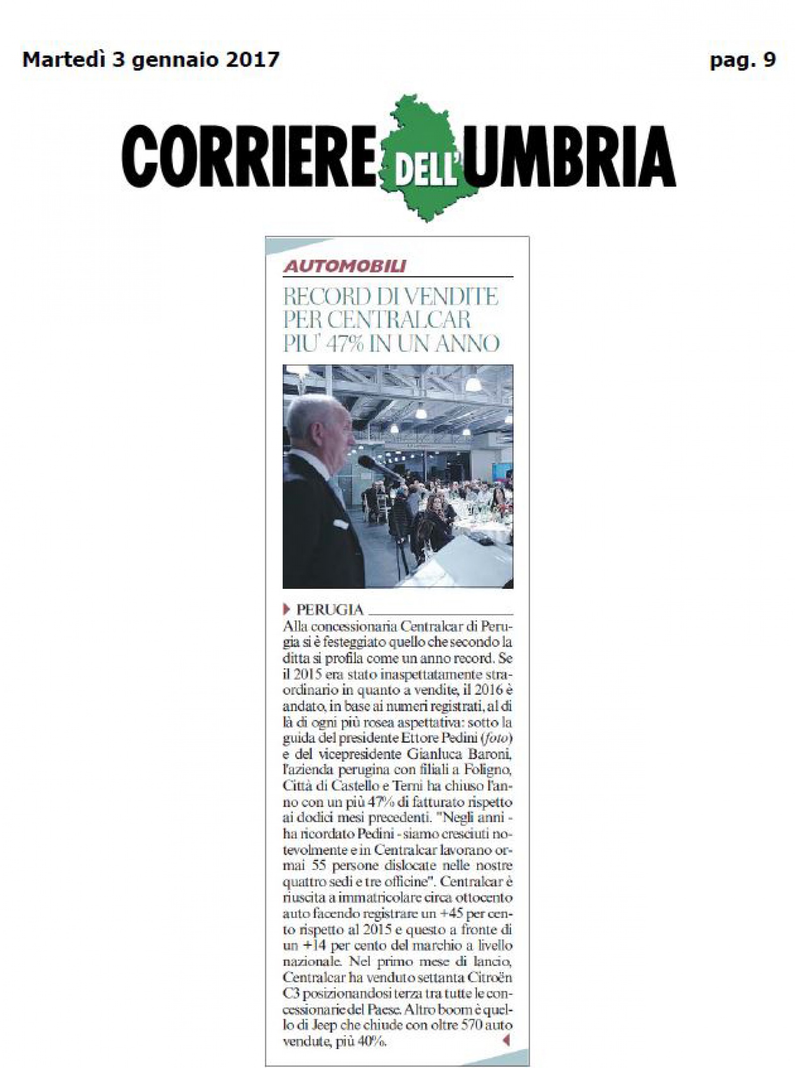 Record di vendite da Centralcar